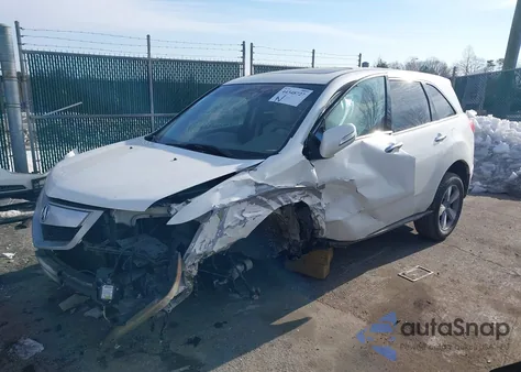 2012 Acura Mdx Technology Package z USA, uszkodzony, nr VIN 2HNYD2H46CH511040